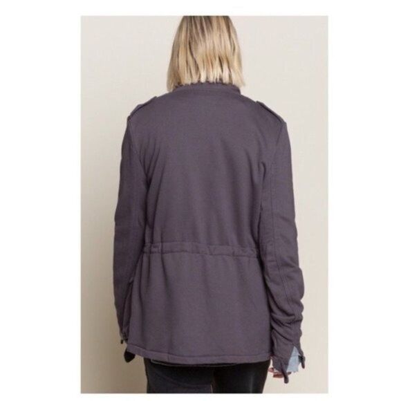 Copy - 𝅺utility Jacket in gray Stone Washed - Picture 11 of 12